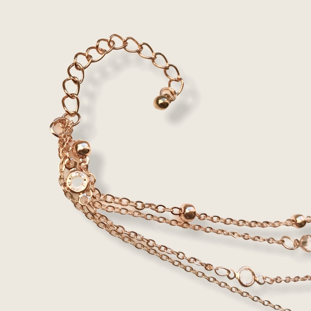 “The Southern Star" Boho Layered Diamond Necklace - Picture 3 of 6